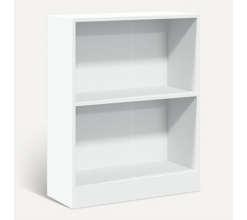 Bibliothèque Blanc 60x24x76 Cm Bois Contreplaqué