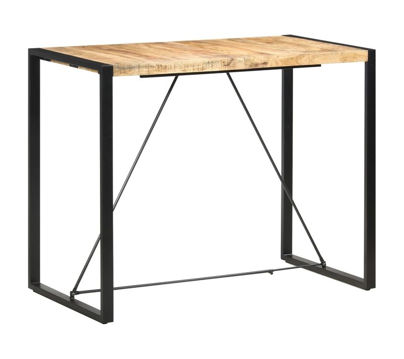 Table De Bar 140x70x110 Cm Bois De Manguier Massif