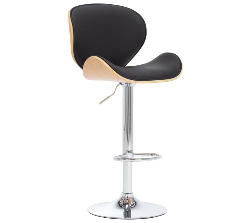 Tabouret De Bar Noir Similicuir