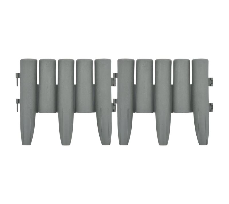Bordures De Pelouse 36 Pièces Gris 10 M Pp
