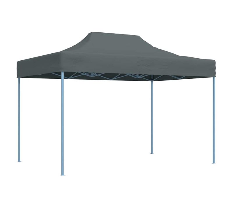 Tente De Fête Pliable Professionnelle Avec Toit Oxford Imperméable 3x4 M Acier Anthracite