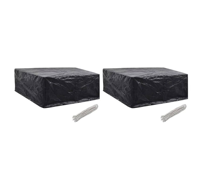 Housses De Salon De Jardin 2 Pièces 10 Oeillets 260x260x90 Cm