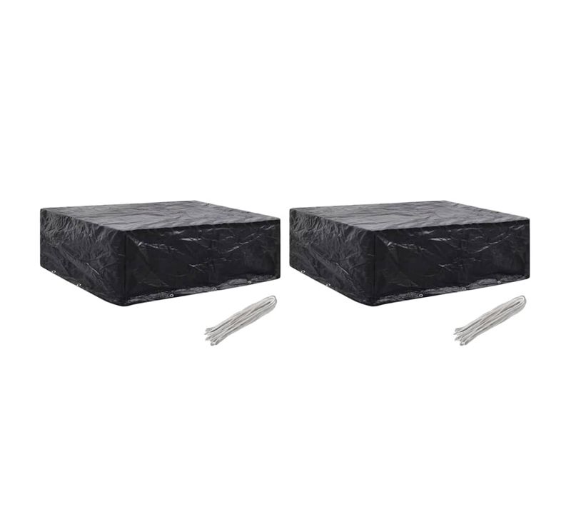 Housses De Salon De Jardin 2 Pièces 8 Oeillets 250x210x90 Cm