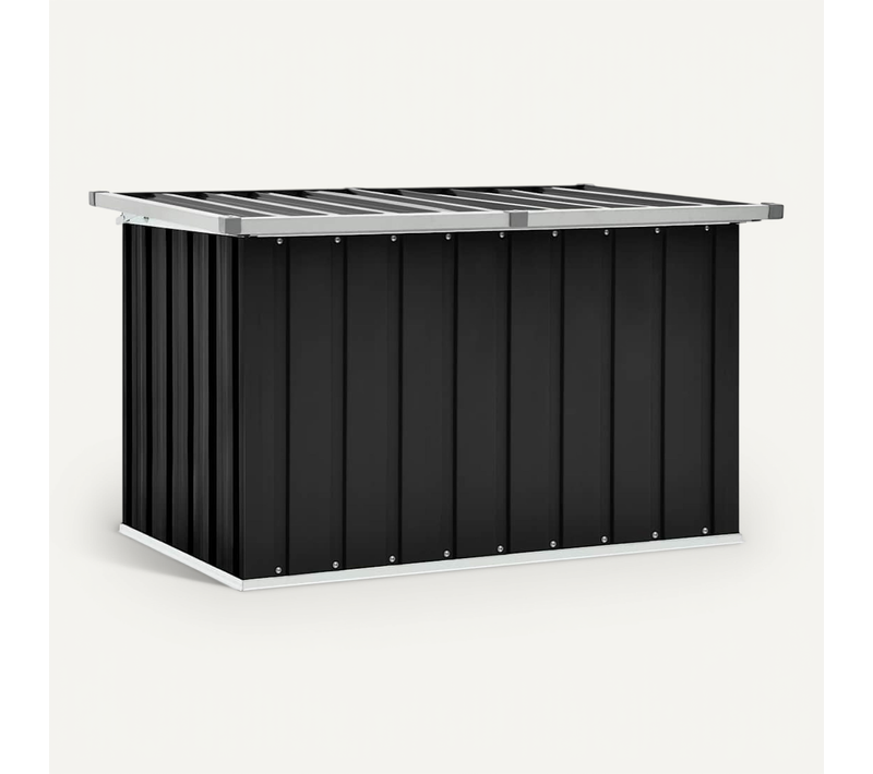 Boîte De Rangement De Jardin Anthracite 109x67x65 Cm Coffre Organisateur Terrasse Patio