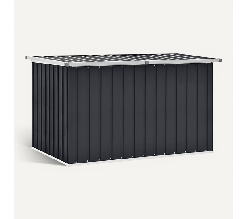 Vidaxl Boîte De Rangement De Jardin Anthracite 149x99x93 Cm Coffre De Stockage Patio Terrasse