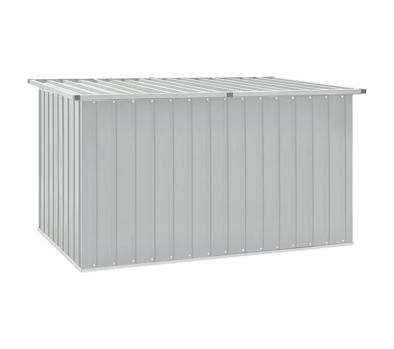 Vidaxl Boîte De Rangement De Jardin Gris 171x99x93 Cm Coffre De Stockage Patio Terrasse Extérieur