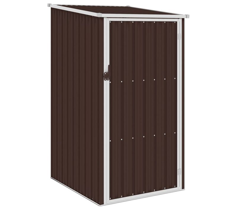 Abri De Jardin Marron 87x98x159 Cm Acier Galvanisé Sans Plancher