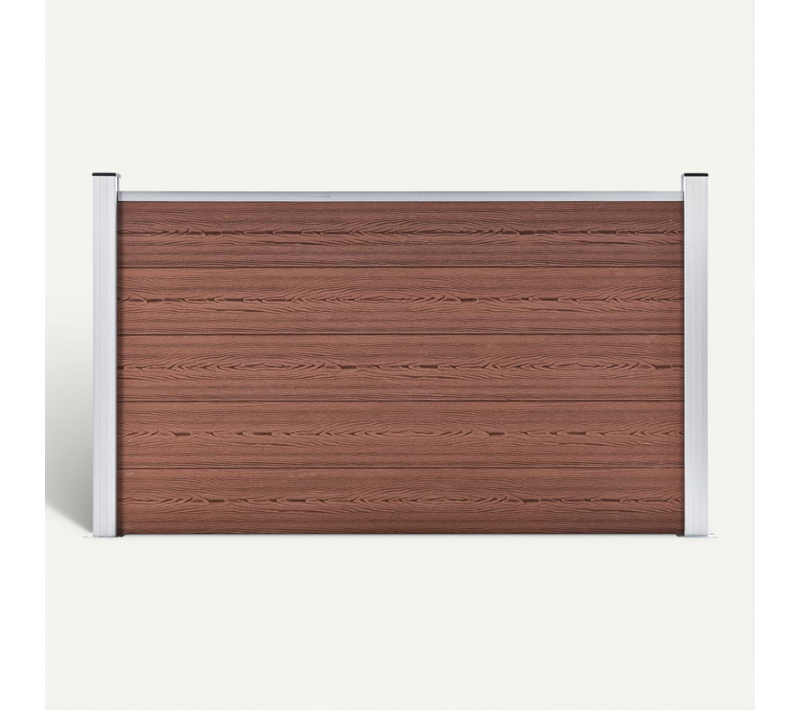 Clôture De Jardin Wpc 180x105 Cm Marron