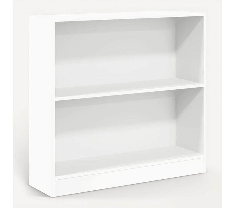 Bibliothèque Blanc 80x24x75 Cm Bois Contreplaqué