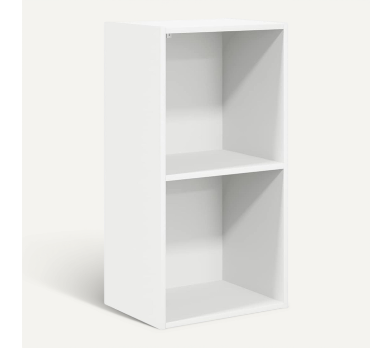 Bibliothèque Blanc 40x30x76,5 Cm Bois Contreplaqué