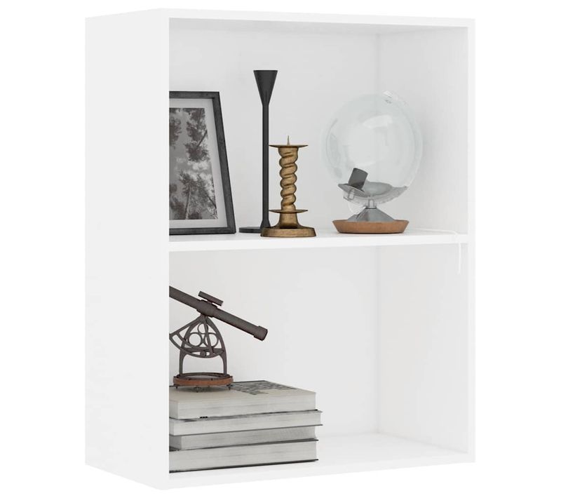 Bibliothèque Blanc 60x30x76,5 Cm Bois Contreplaqué