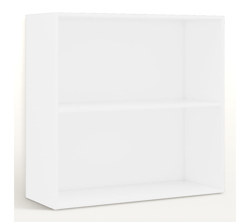 Bibliothèque Blanc 80x30x76,5 Cm Bois Contreplaqué