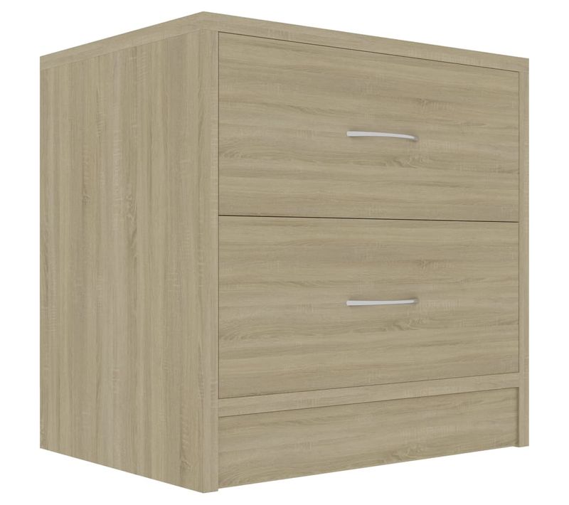 Table De Chevet Chêne Sonoma 40x30x40 Cm Bois Contreplaqué