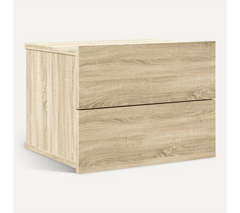Table De Chevet Chêne Sonoma 40x30x30 Cm Bois Contreplaqué