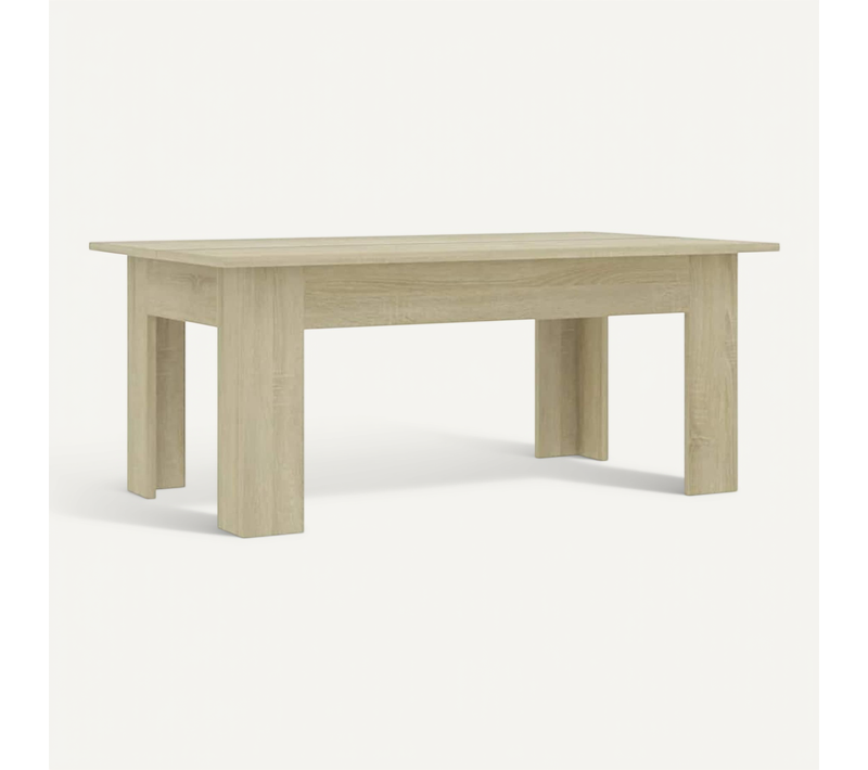 Table Basse Chêne Sonoma 100x60x42 Cm Bois Contreplaqué