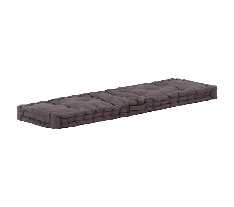 Coussin De Plancher De Palette Coton 120x40x7 Cm Anthracite