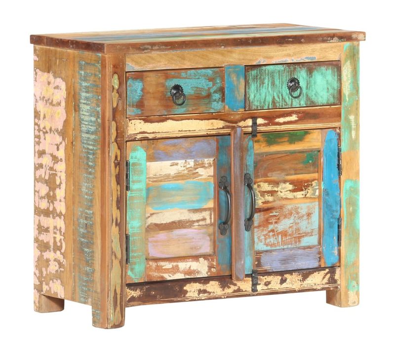 Buffet 70x35x65 Cm Bois De Récupération Massif