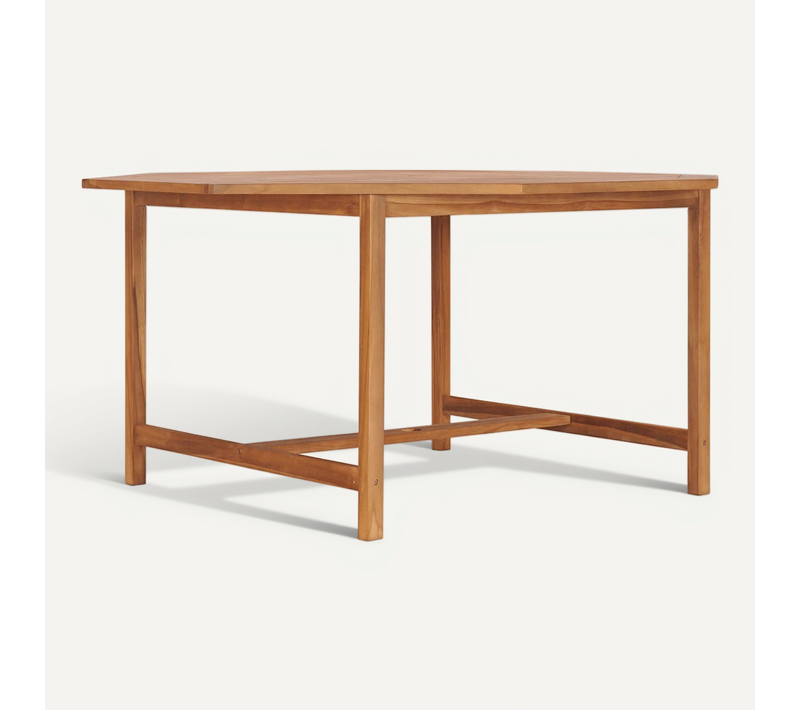 Table De Jardin 150x150x75 Cm Bois De Teck Solide