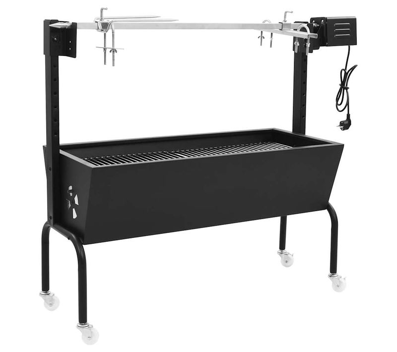 Rôtissoire Pour Barbecue Électrique Acier Inoxydable