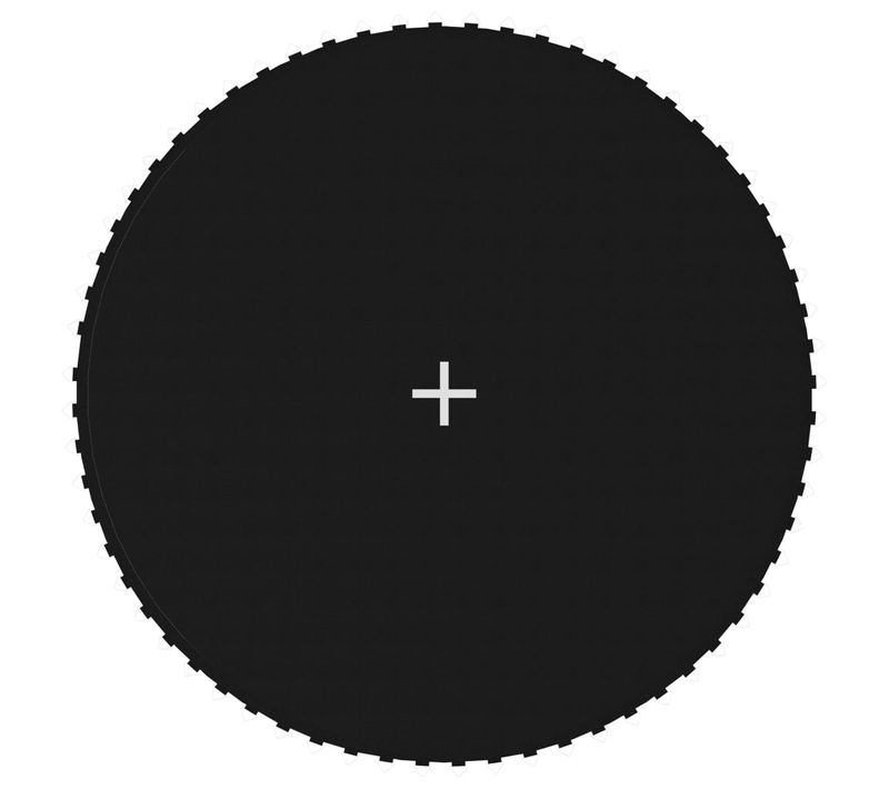Tapis De Saut Tissu Noir Pour Trampoline Rond De 3,66 M