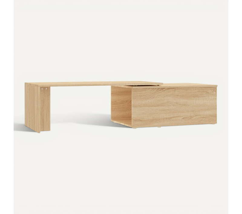 Table Basse Chêne Sonoma 150x50x35 Cm Bois Contreplaqué