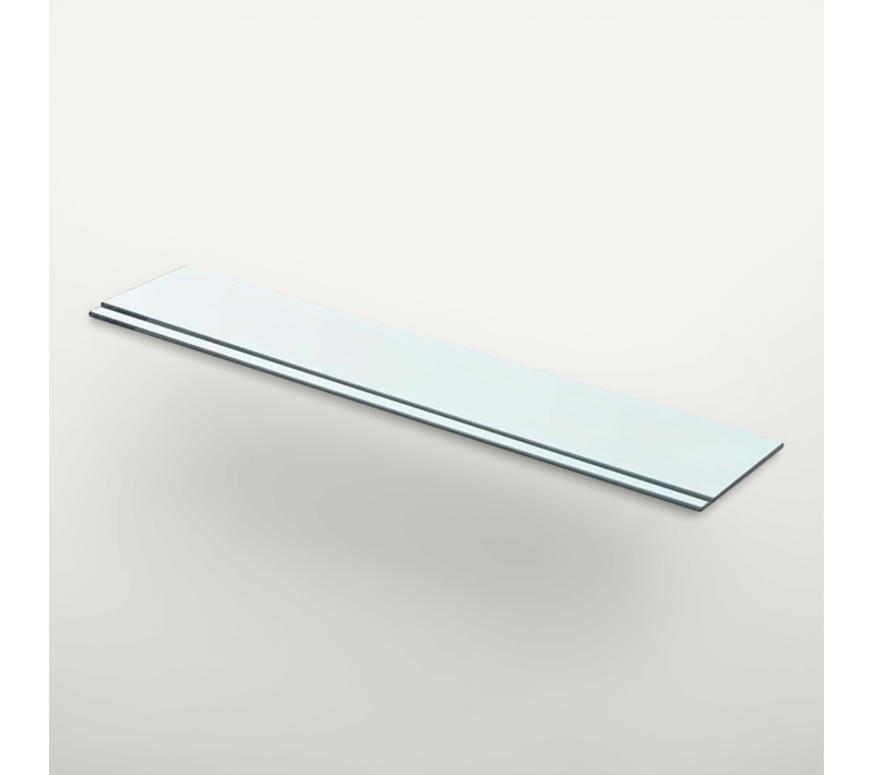 Panneaux D'étagère 2 Pièces Verre Transparent 70x12 Cm