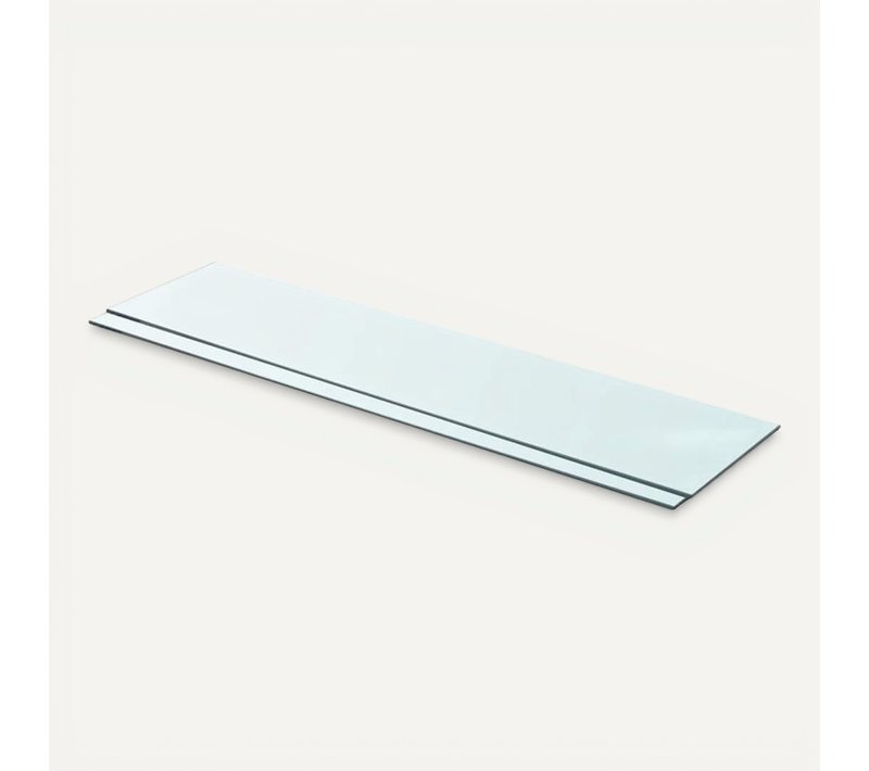 Panneaux D'étagère 2 Pièces Verre Transparent 90 X 20 Cm