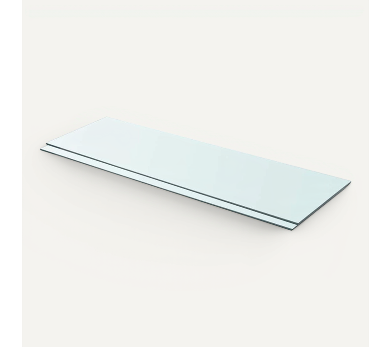 Panneaux D'étagère 2 Pièces Verre Transparent 90 X 30 Cm