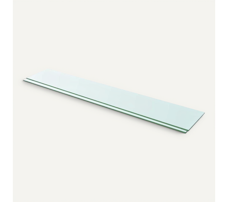 Panneaux D'étagère 2 Pièces Verre Transparent 110 X 20 Cm