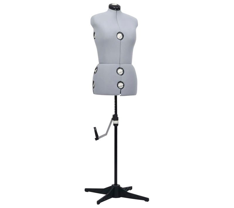 Mannequin De Robe Ajustable Pour Femme Gris M Taille 40-46