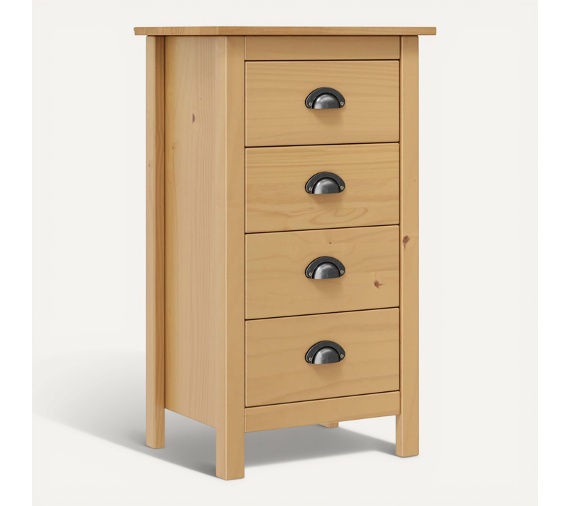Buffet Hill 46x35x80 Cm Bois De Pin Solide