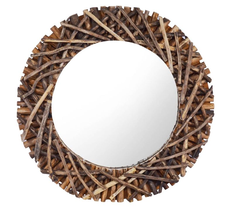 Miroir Mural 60 Cm Teck Rond