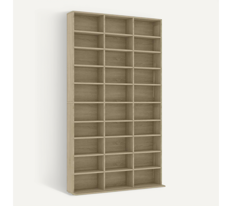 Armoire À Cd Chêne Sonoma 102x23x177,5 Cm Bois Contreplaqué