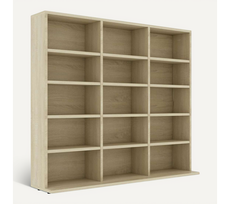 Armoire À Cd Chêne Sonoma 100x23x89,5 Cm Bois D’ingénierie