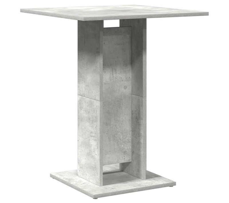 Table De Bistro Gris Béton 60x60x75 Cm Bois Contreplaqué
