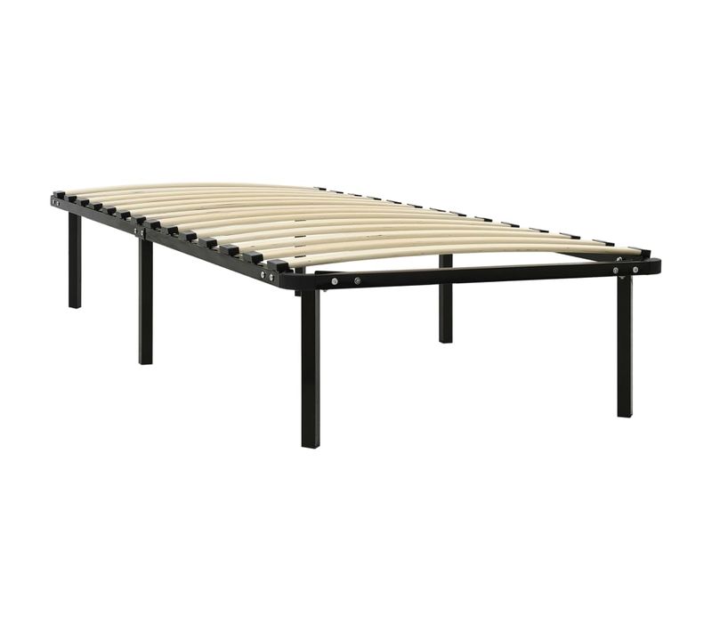 Cadre De Lit - Noir Métal 90x200 Cm