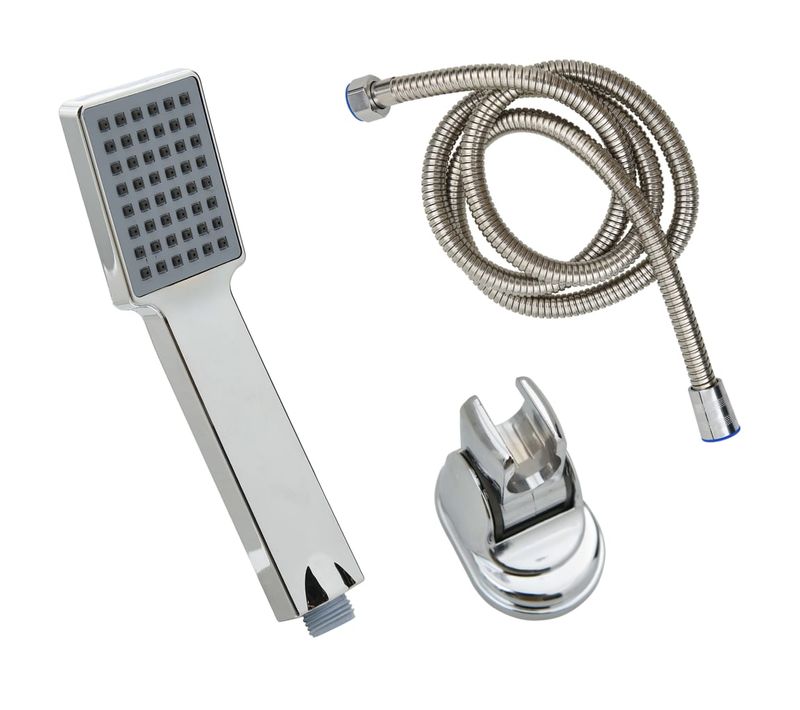 Pomme De Douche À Main Avec Tuyau De 1,5 M Chrome