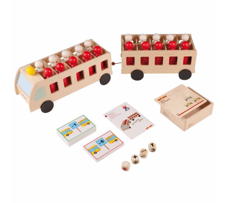 Bus Mathématique Avec Remorque - Maxi - Jeu Montessori
