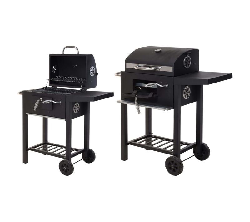 Barbecue Au Charbon De Luxe Noir Mat