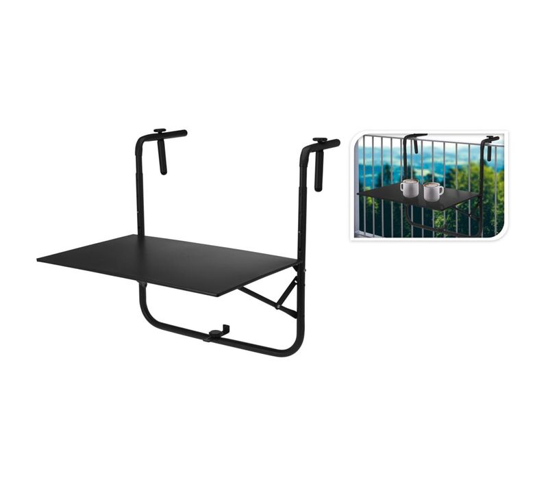 Table De Balcon Gris Foncé Mat