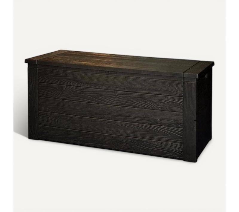 Coffre De Rangement Extérieur Plastique 300l Noir
