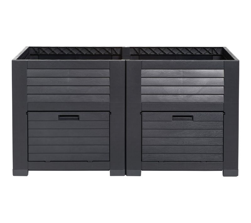 Jardinière coffre de rangement  Anthracite