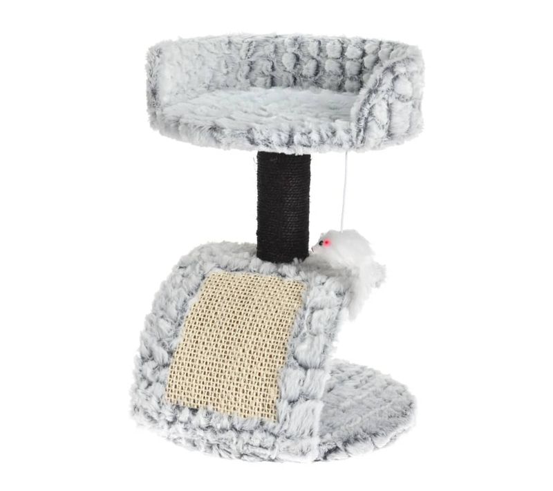 Arbre À Chat Sur Pied Avec Souris 30x30x40 Cm