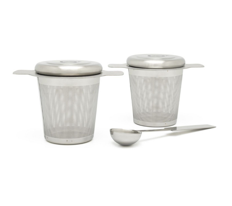 Filter - Set De Deux Filtres à Thé Avec Cuillère Mesure