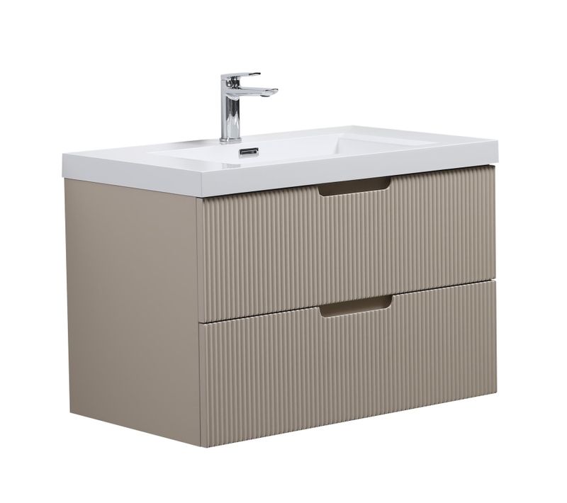 Meuble De Salle De Bain Thermis 80 Cm Lavabo Crème – Meuble Lavabo