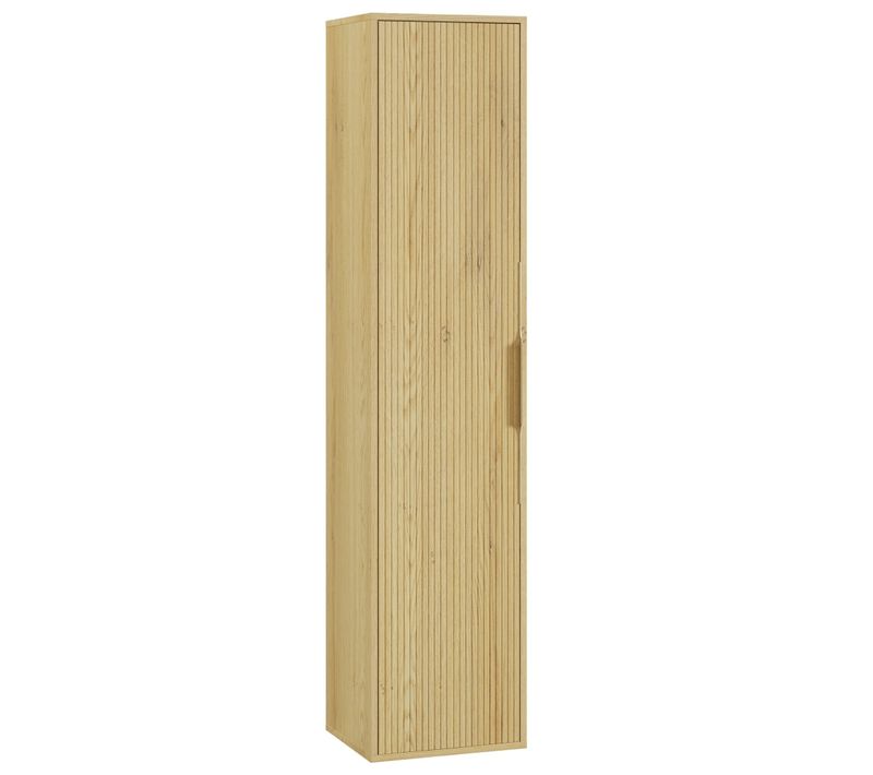 Armoire De Salle De Bain Rimini 38 X 33  X 170 Cm   Chêne   Colonne Suspendue 1 Porte