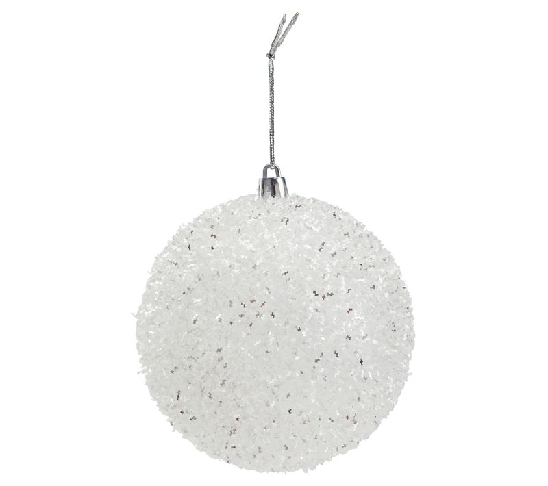 Boule Ø 10 cm GLACIER Blanc