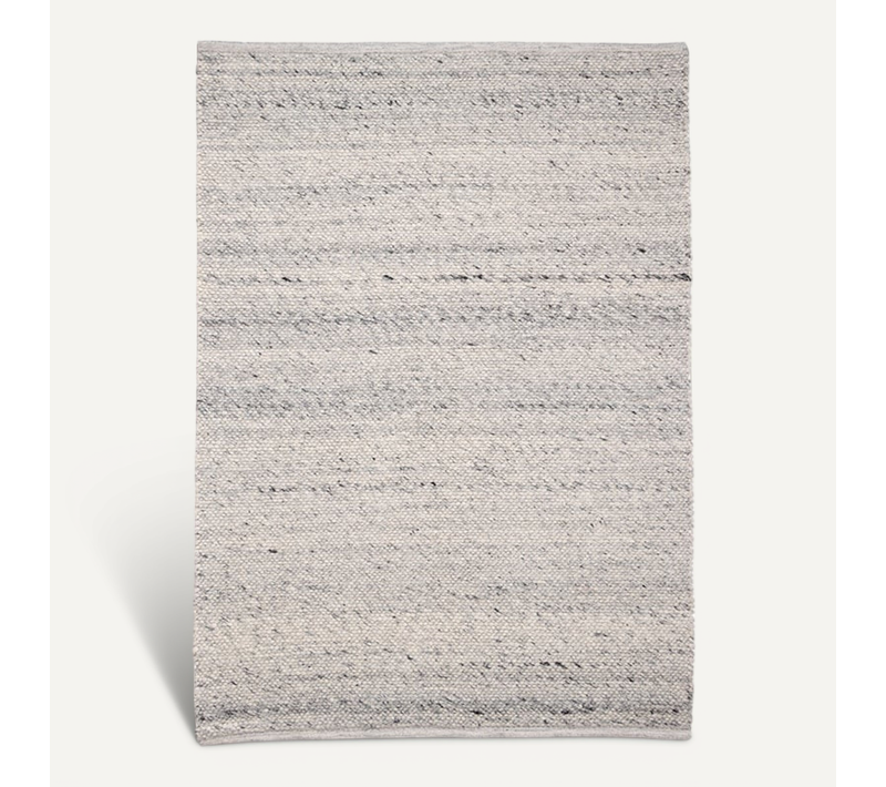Tapis En Laine - Feline Gris/chiné - Rectangle - 160x230 Cm