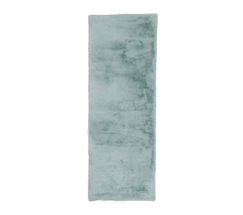 Tapis De Couloir Doux à Poils Longs - Comfy Supreme Bleu/vert - Rectangle - 80x250 Cm