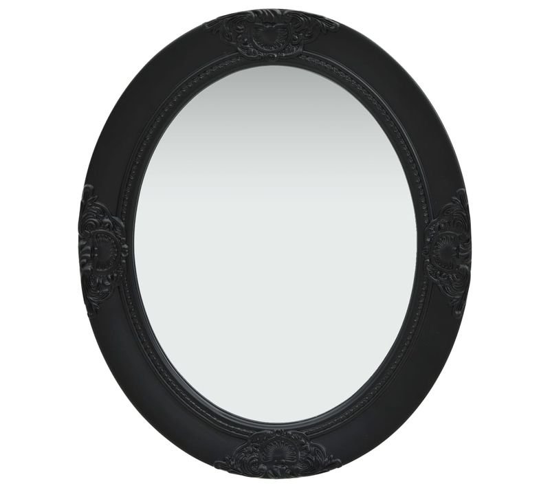 Miroir Mural Style Baroque 50x60 Cm Noir